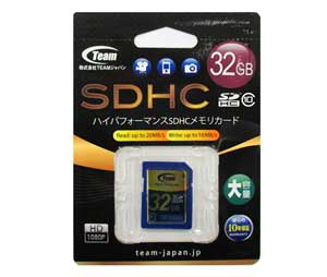 Team SD SDHC Class10 32GB｜HC032CL10TJ