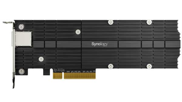 Synology M.2 NVMe & 10GbE Combo Adapter Card (PCIe 3.0 x8) コンボアダプタカード｜E10M20-T1