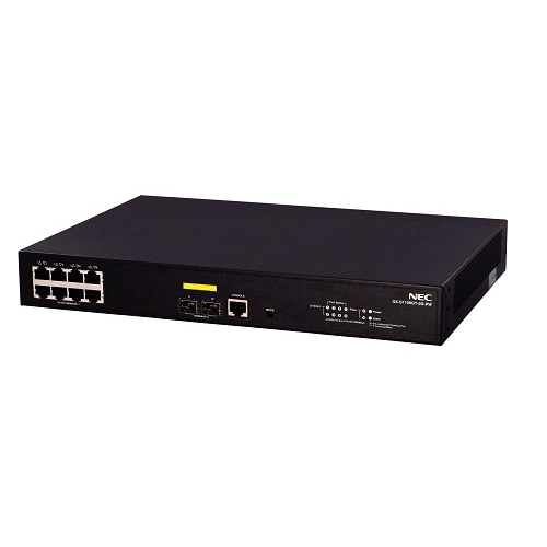 NEC QX-S1108GT-2G-PW 1GbEベーシックPoE+・レイヤ2スイッチ 基本部(AC)｜B02014-01105