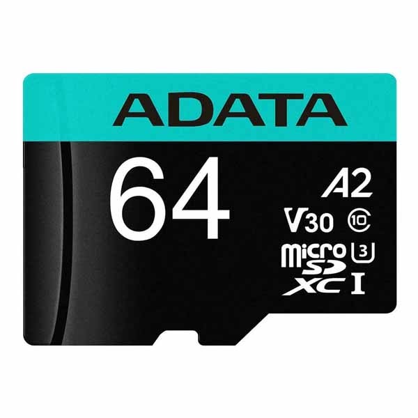 ADATA microSDXCメモリーカード 64GB U3 C10 V30 A2｜AUSDX64GUI3V30SA2-RA1
