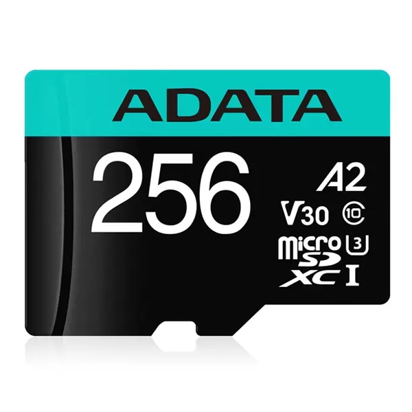 ADATA microSDXCメモリーカード 256GB U3 C10 V30 A2｜AUSDX256GUI3V30SA2-RA1