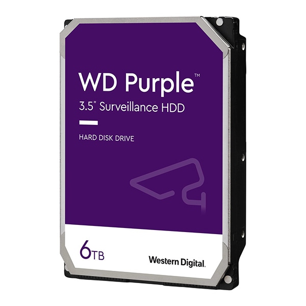 Western Digital Purple 容量:6TB SATA 6Gb/s 5400rpm 256MB 512e 3.5インチ｜WD64PURZ