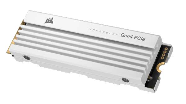 Corsair MP600 PRO LPX SSD 容量2TB M.2 2280 3D TLC 11mm ホワイト for PS5｜CSSD-F2000GBMP600PLPW