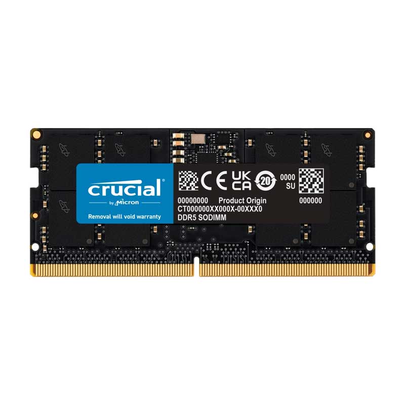 Micron(Crucial) 24GB DDR5 5600MHz(PC5-44800) SODIMM CL46 (16Gbit)｜CT24G56C46S5