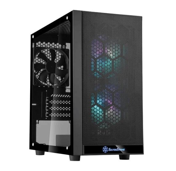 SILVERSTONE SST-PS15B-PRO ARGBファン2基搭載 microATXケース｜SST-PS15B-PRO