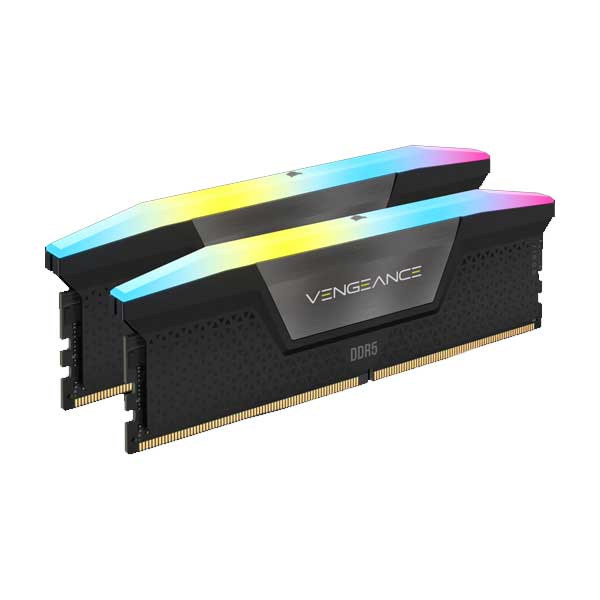 Corsair 96GB(48GBx2) DDR5 6800MHz(PC5-54400) 40-50-50-110 VENGEANCE RGB UDIMM XMP 3.0 DDR5 1.4V ブラック｜CMH96GX5M2B6800C40