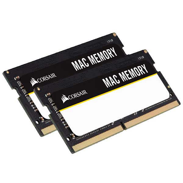 Corsair Mac Memory 32GB(16GBx2) DDR4 2666MHz(PC4-21300) 260pin SODIMM 1.2V Apple Qualified Unbuffered 18-18-18-43｜CMSA32GX4M2A2666C18