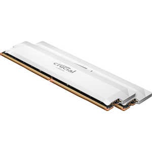 Crucial Pro Overclocking 32GB Kit (2x16GB) DDR5-6000 UDIMM CL36 White (16Gbit)｜CP2K16G60C36U5W