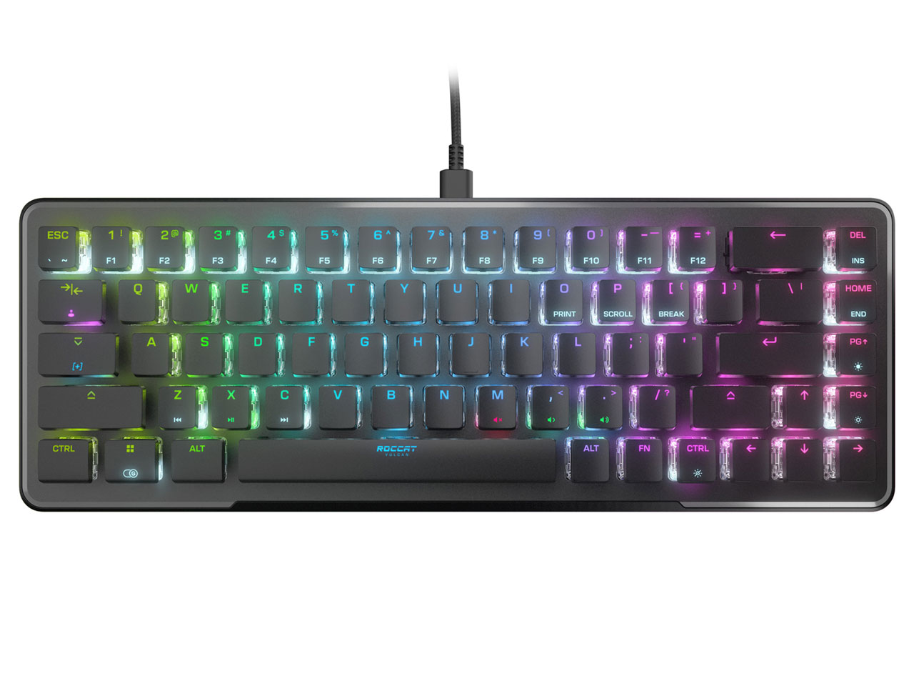 ROCCAT VULCAN II MINI ブラック リニアレッドスイッチ USレイアウト  ゲーミングキーボード｜ROC-12-043