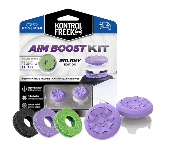 SteelSeries RP-2807-PS5 Kontrolfreek Aim Boost Kit Galaxy PS5 パープル｜RP-2807-PS5