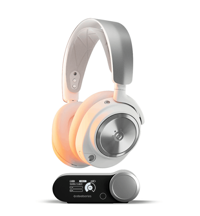 SteelSeries Arctis Nova Pro WL White(RE) ワイヤレスゲーミングヘッドセット ホワイト｜61524J