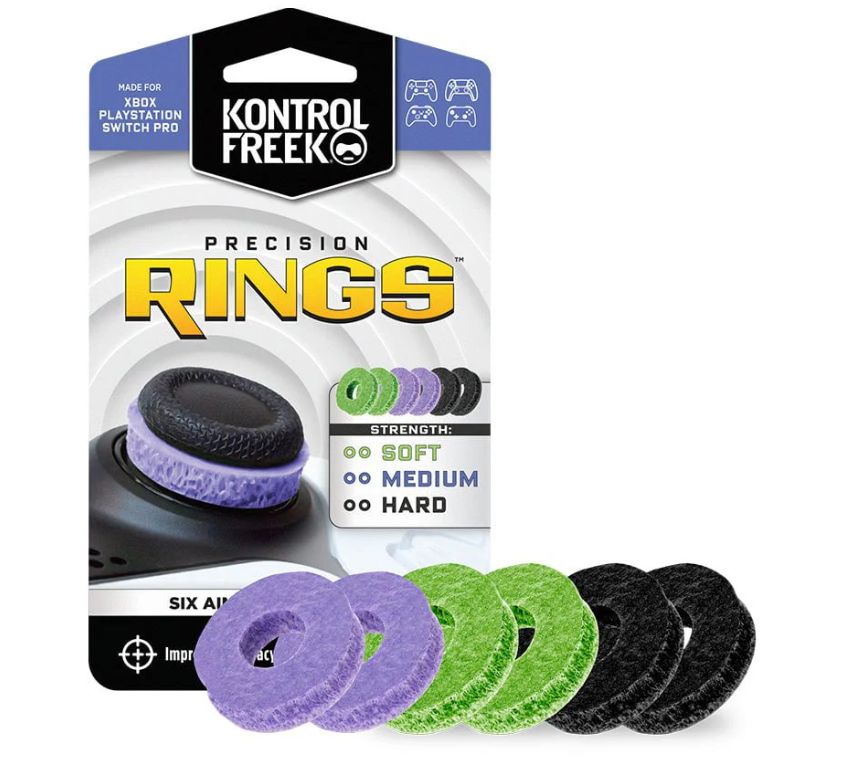 SteelSeries Precision Rings Mixed Pack (Purple Black & Green) コントローラー用アクセサリー｜4005-MIX