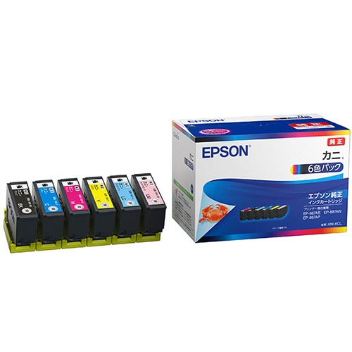 EPSON インクカートリッジ/カニ 6色パック｜KNI-6CL
