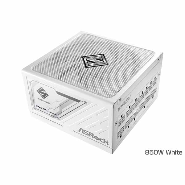 ASRock Steel Legend 850w 白筐体 80PLUS GOLD・Cybenetics認証取得 電源ユニット｜SL-850GW