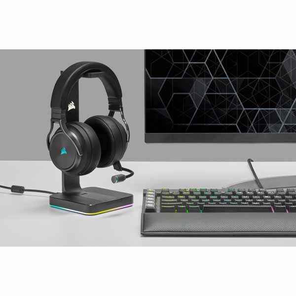 Corsair VIRTUOSO RGB WIRELESS XT -ブラック- 有線/無線接続方式 ゲーミングヘッドセット|CA-9011188-AP - 画像 (10)