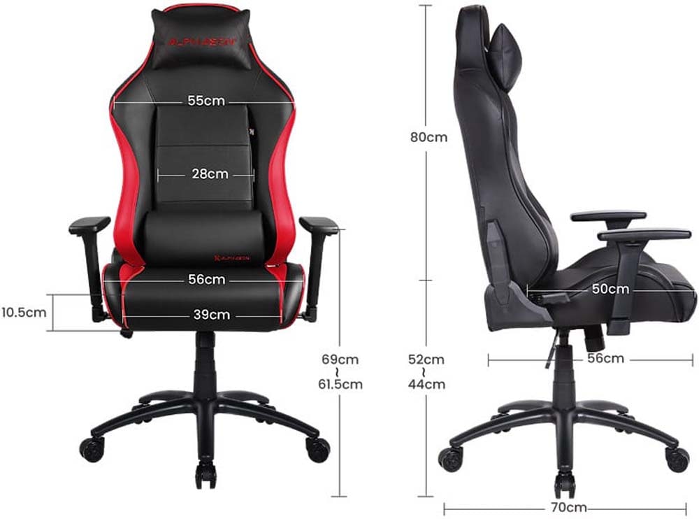 Alphaeon S1 Black/Red ゲーミングチェア ブラック/レッド|RW715AE23 RD - 画像 (10)