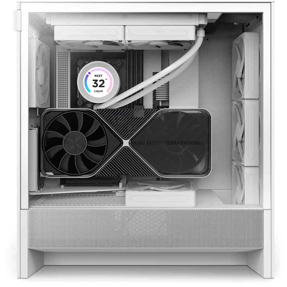 NZXT H5 Flow v2 White ミドルタワーケース ホワイト|CC-H52FW-01 - 画像 (10)