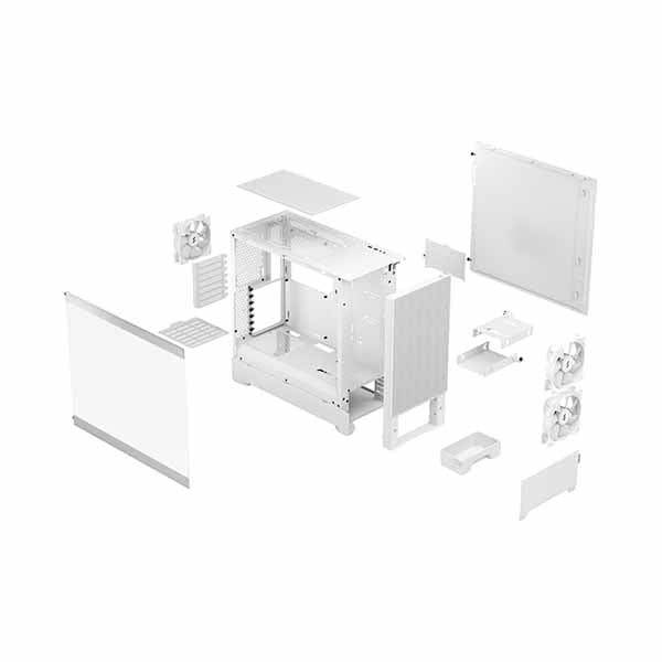 Fractal Design Pop Air RGB White TG Clear Tint ミドルタワー型PCケース ホワイト|FD-C-POR1A-01 - 画像 (10)