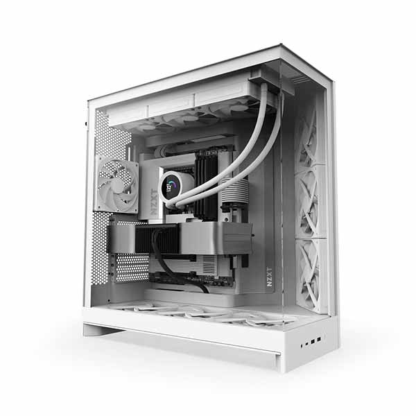 NZXT H9 Flow (2025) - White 大型デュアルチャンバー構造採用 ミドルタワーATXエアフローケース ホワイト|CM-H92FW-01 - 画像 (10)