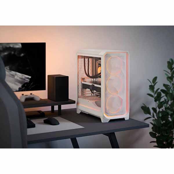 Fractal Design Meshify 3 Ambience Pro RGB White TG Clear Tint ミドルタワー型PCケース クリアティント 強化ガラスパネル ホワイト|FD-C-MES3A-05 - 画像 (10)
