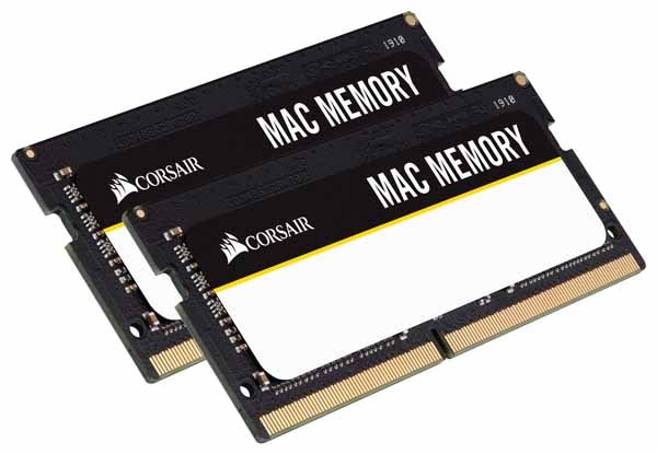 Corsair iMac5K(2019/2020)メモリ 64GB(32GBx2) DDR4 2666MHz 18-18-18-43 SODIMM 1.2V  Apple Qualified  Unbuffered｜CMSA64GX4M2A2666C18