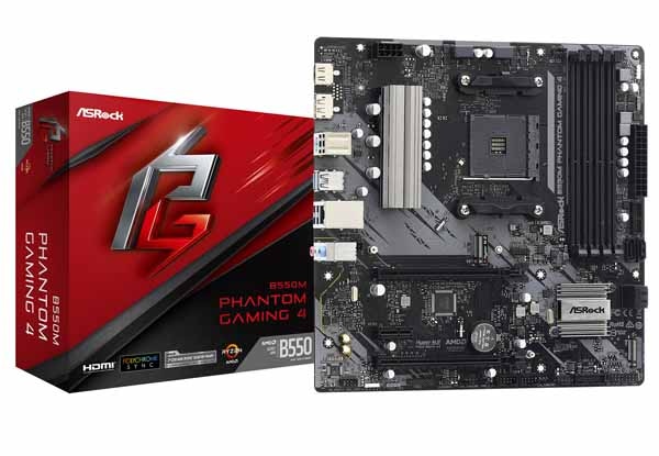 ASRock B550M Phantom Gaming 4 microATXマザーボード
