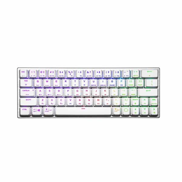 Cooler Master SK622 White オンザフライシステム搭載 有線/無線両対応キーボード ホワイト|SK-622-SKTR1-US - 画像 (2)