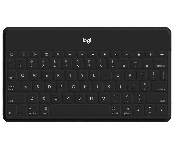 ロジクール KEYS-TO-GO 超軽量ポータブル スタンドアロン ワイヤレスBluetoothキーボード ブラック｜IK1042BKA