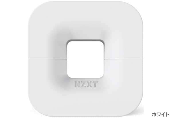 NZXT PUCK ヘッドホンハンガー マグネット固定式 最大支持2kg ホワイト｜BA-PUCKR-W1