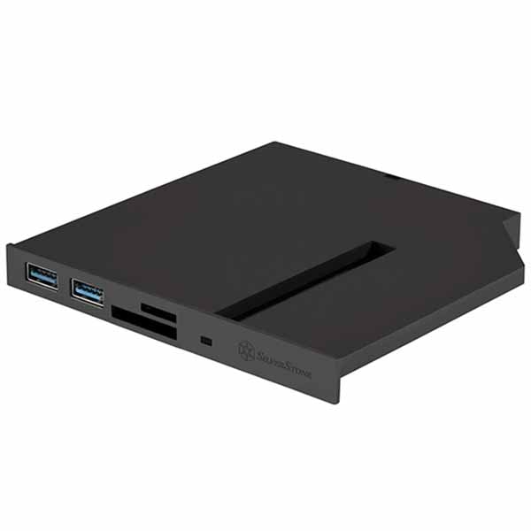 SilverStone FPS01 拡張USBスロット、SDカードリーダー、M.2 SATAタイプ(B Key) 変換ドライブベイ｜SST-FPS01