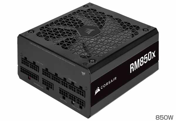 Corsair RM850x 2021 フルモジュラータイプの電源ユニット 80PLUS GOLD 850W｜CP-9020200-JP