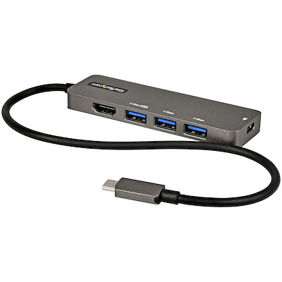StarTech USB Type-C マルチ変換アダプター/USB-C-HDMI 2.0b 4K60Hz(HDR10)/USB 3.0 ポートx4｜DKT30CHPD3
