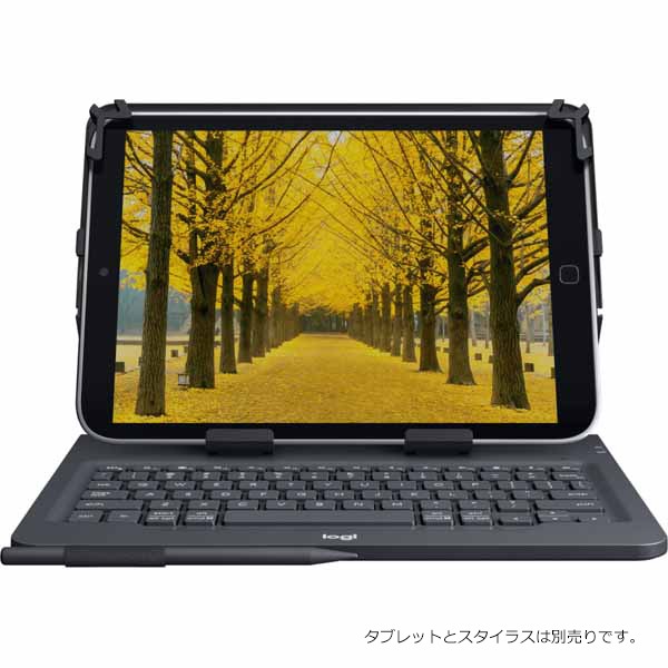 ロジクール UNIVERSAL FOLIO uK1050 Bluetooth搭載キーボードケース(9~10インチApple、Android、Windowsタブレット用)|UK1050BK - 画像 (2)