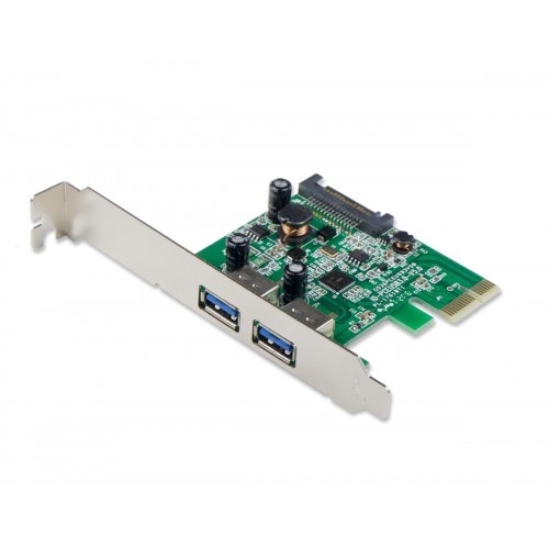SYBA 2-port USB 3.0 PCIe x1 Revision 2.0 バルク品｜SY-PEX20124/G5WPEUSB30IO32