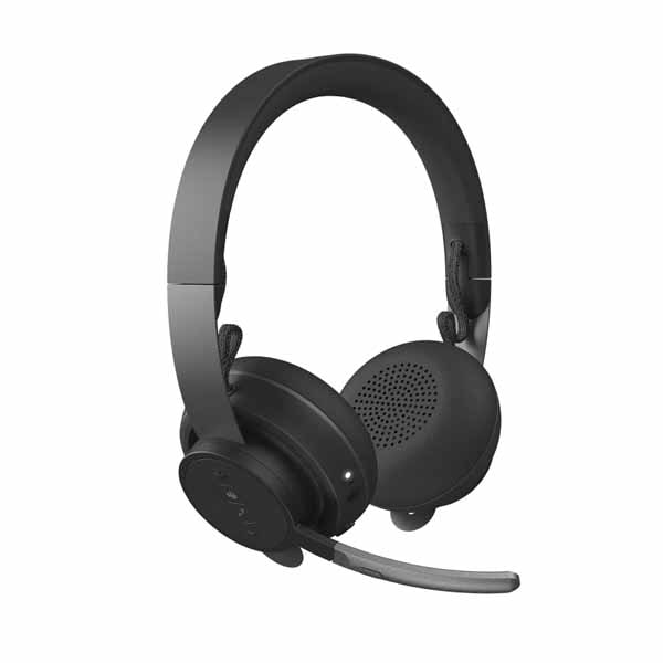 ロジクール MSFT Teams Zone Wireless PLUS Qiワイヤレス充電機能装備 Bluetoothヘッドセット｜ZONEWLPMS