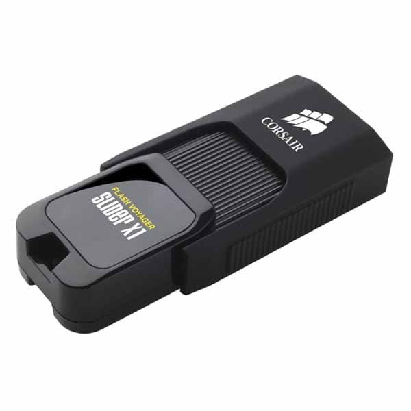 Corsair Flash Voyager Slider X1 USB 3.0 32GB USB Drive Capless Design Read 130MBs Plug and Play USBメモリー｜CMFSL3X1-32GB