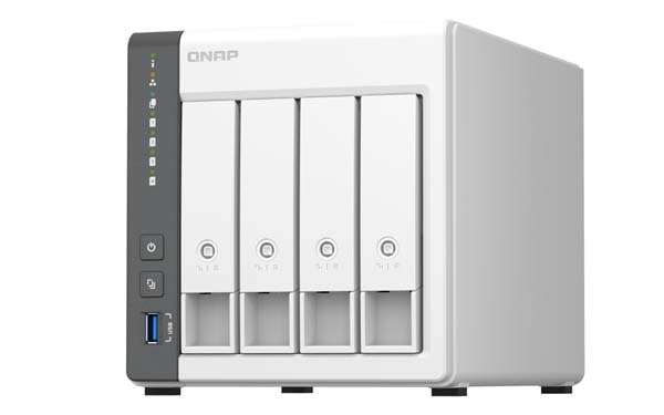 QNAP パーソナルクラウドストレージ NAS 2.5"/3.5" SATA 6Gbps 1 x 2.5GbE + 1 x GbE 4 Tower｜TS-433-4G