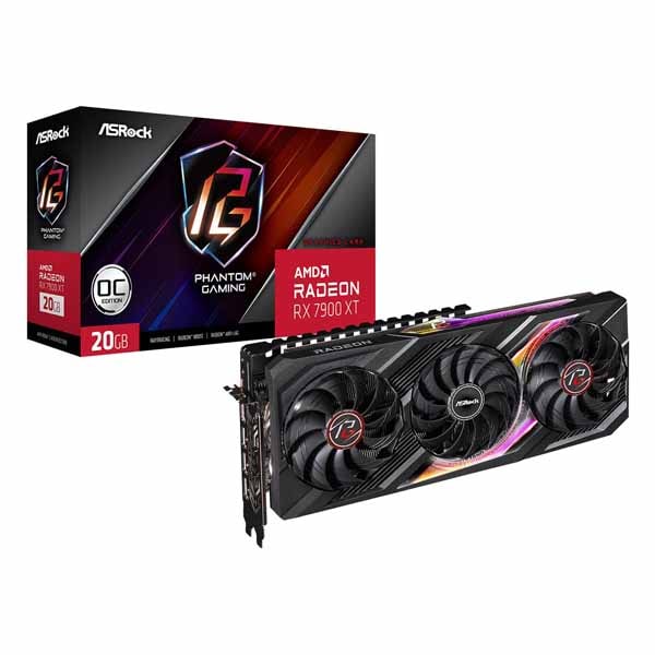 ASRock Radeon RX 7900XT Phantom Gaming 20G OC オーバークロック仕様のグラフィックボード｜RX7900XT PG 20GO
