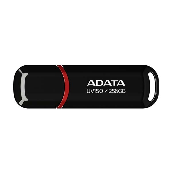 ADATA UV150 USBフラッシュドライブ 容量256GB USB3.2 Gen 1 ブラック｜AUV150-256G-RBK