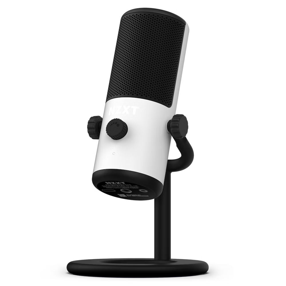 NZXT Capsule Mini White スモールゲーミングマイク ホワイト｜AP-WMMIC-W1
