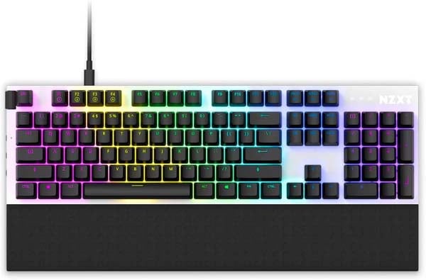 NZXT  FUNCTION モジュラー式メカニカルキーボード [ 白 ]｜KB-1FSUS-WR