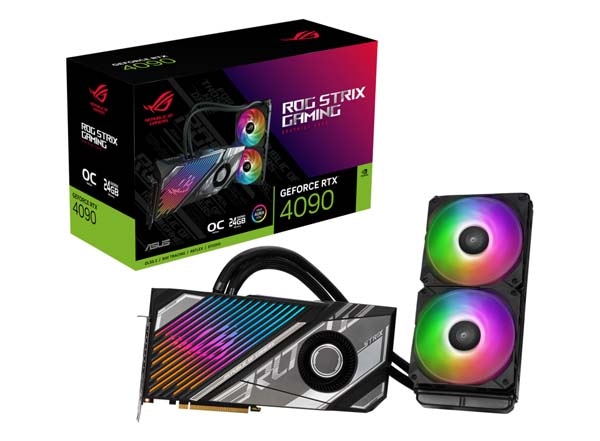 ASUS NVIDIA GeForce RTX4090 24 GB GDDR6X 水冷仕様 グラフィックボード｜ROG-STRIX-LC-RTX4090-O24G-GAMING
