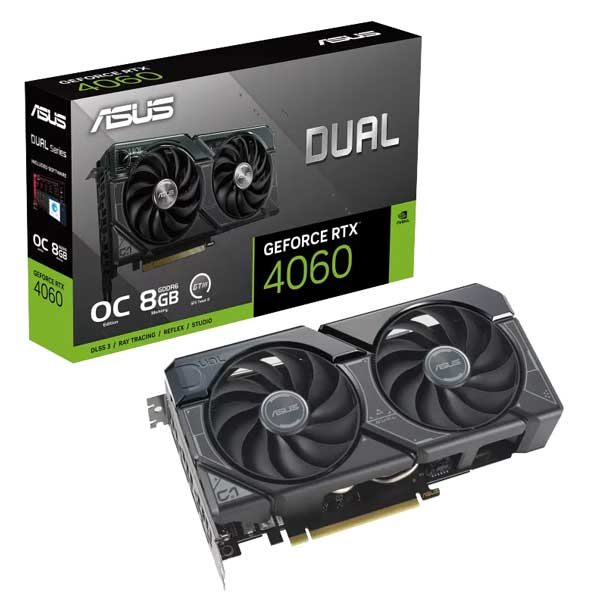 ASUS Dual GeForce RTX 4060 OC Edition 8GB GDDR6 グラフィックボード｜DUAL-RTX4060-O8G