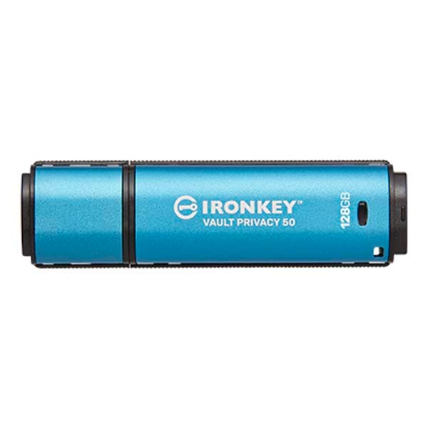 Kingston IronKey Vault Privacy 50 容量128GB 256ビット暗号化USBメモリ｜IKVP50/128GB