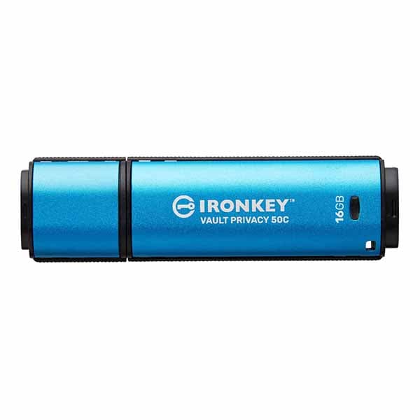 Kingston IronKey Vault Privacy 50 容量16GB USBメモリ USB-C Encrypted USB 3.0 5年保証｜IKVP50C/16GB
