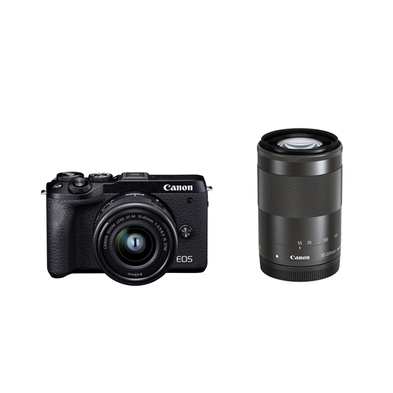 CANON ミラーレスカメラ EOS M6 Mark II (ブラック)･ダブルズームキット｜3611C054