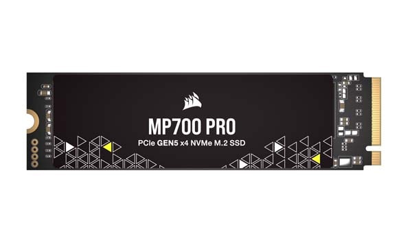 Corsair MP700 PRO PCIe Gen. 5 x4 M.2 NVMe SSD 1TB (no heatsink); 11,700MB/s / 9,600MB/s; 700TBW｜CSSD-F1000GBMP700PNH