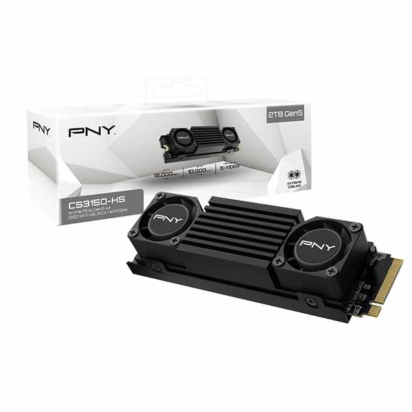 PNY CS3150 容量2TB M.2(2280) SSD NVMe Gen5x4 ブラック｜M280CS3150HS-2TB-RB