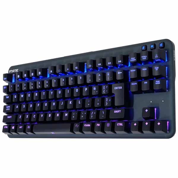 FnaticGear miniSTREAK SILENT JP テンキーレス日本語配列のゲーミングキーボード｜KB0004-007
