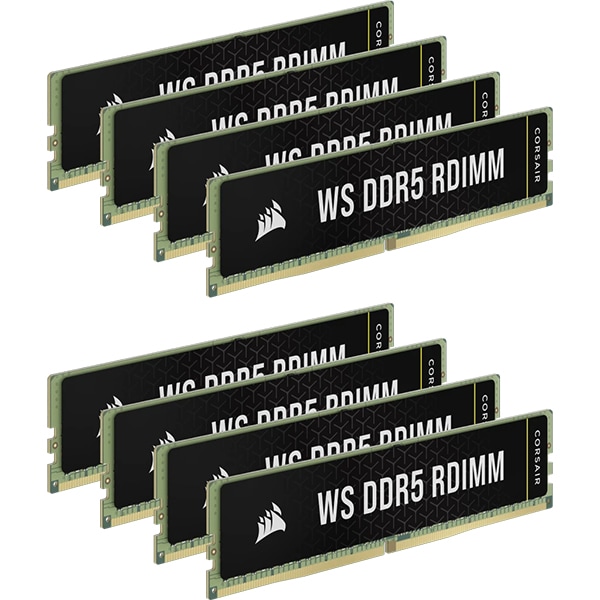 Corsair WS DDR5 RDIMM 128GB(16GBx8) DDR5 5600 (PC5-44800) CL40-40-40-77 1.25V Intel XMP Memory｜CMA128GX5M8B5600C40